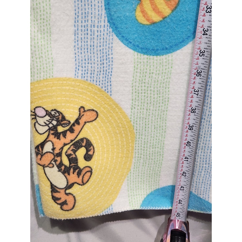 VTG Winnie the Pooh Tigger Piglet Eeyore Disney Bed Blanket Chatham USA Kidcore - Picture 5 of 6